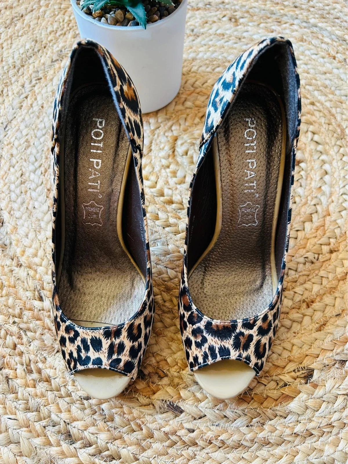 👠🐆Glamour Chic Leopard Glamour Chic EU36 Glam Elegant Leopard Peep Toe Heels UK3🐆👠 – photo 5